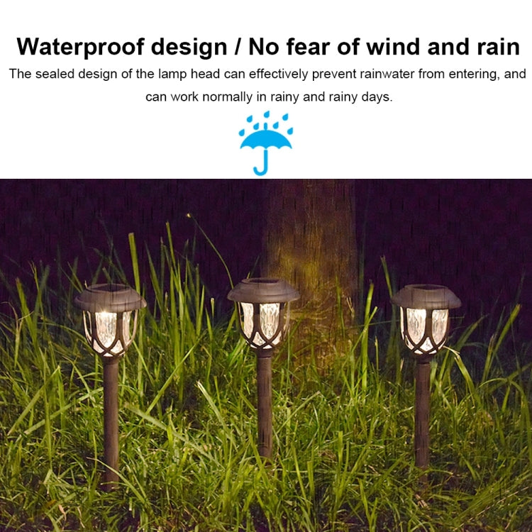 Solar Energy Coffee Outdoor Lawn Lamp IP65 Waterproof LED Decorative Garden Light (White Light) - Solar Lights by buy2fix | Online Shopping UK | buy2fix