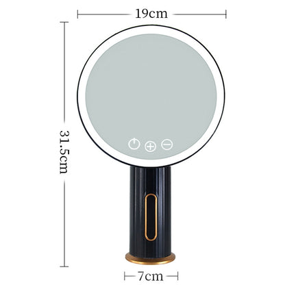Smart LED Desktop Makeup Mirror with Fill Light, White Light (Black) - Mirror by buy2fix | Online Shopping UK | buy2fix
