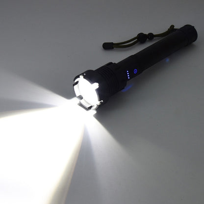 Long Style Micro USB Charging Outdoor Waterproof P90 + COB LED Flashlight, Support Power Display & Telescopic Focusing & 7-level Brightness Adjustment - LED Flashlight by buy2fix | Online Shopping UK | buy2fix