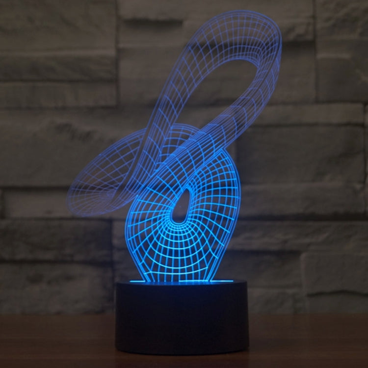 Abstract Style 3D Touch Switch Control LED Light , 7 Color Discoloration Creative Visual Stereo Lamp Desk Lamp Night Light - Novelty Lighting by buy2fix | Online Shopping UK | buy2fix