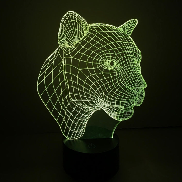 Leopard Style 3D Touch Switch Control LED Light , 7 Color Discoloration Creative Visual Stereo Lamp Desk Lamp Night Light - Novelty Lighting by buy2fix | Online Shopping UK | buy2fix