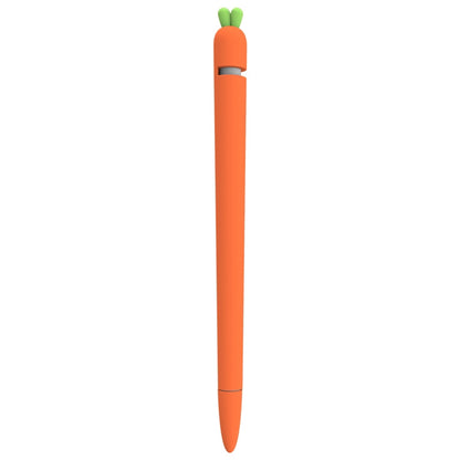 LOVE MEI For Apple Pencil 1 Carrot Shape Stylus Pen Silicone Protective Case Cover (Orange) - Pencil Accessories by LOVE MEI | Online Shopping UK | buy2fix