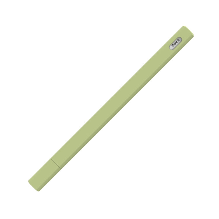 LOVE MEI For Apple Pencil 2 Triangle Shape Stylus Pen Silicone Protective Case Cover(Green) - Pencil Accessories by LOVE MEI | Online Shopping UK | buy2fix