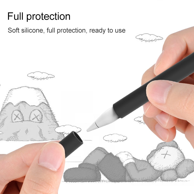 LOVE MEI For Apple Pencil 2 Middle Finger Shape Stylus Pen Silicone Protective Case Cover (Green) - Pencil Accessories by LOVE MEI | Online Shopping UK | buy2fix