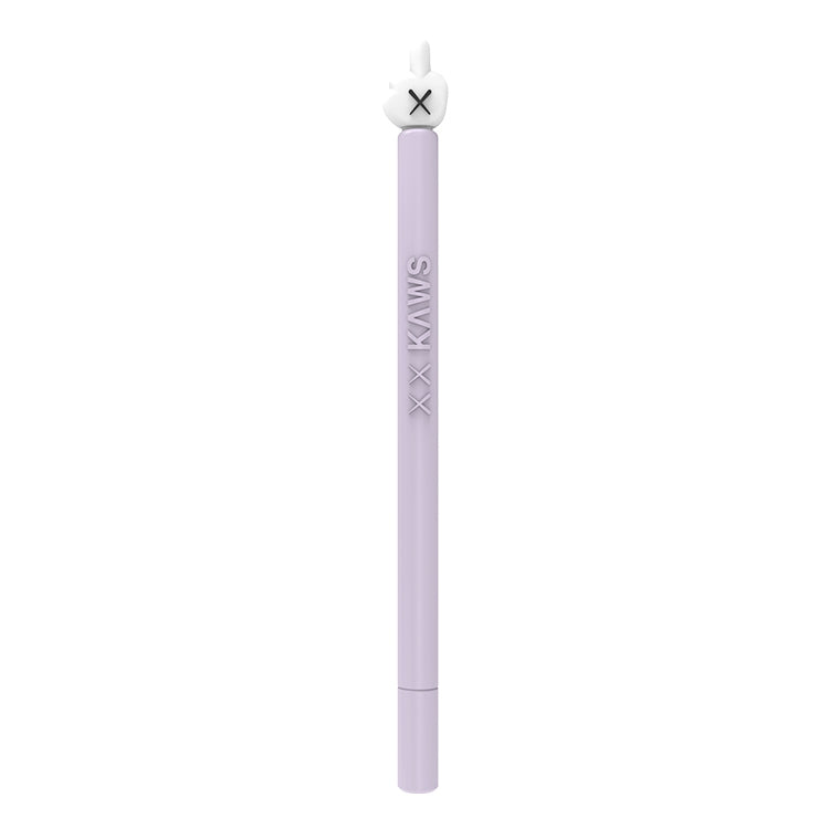 LOVE MEI For Apple Pencil 2 Middle Finger Shape Stylus Pen Silicone Protective Case Cover (Purple) - Pencil Accessories by LOVE MEI | Online Shopping UK | buy2fix