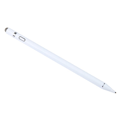 Universal Aluminum Alloy Active Capacitive Stylus Pen(White) - Stylus Pen by buy2fix | Online Shopping UK | buy2fix