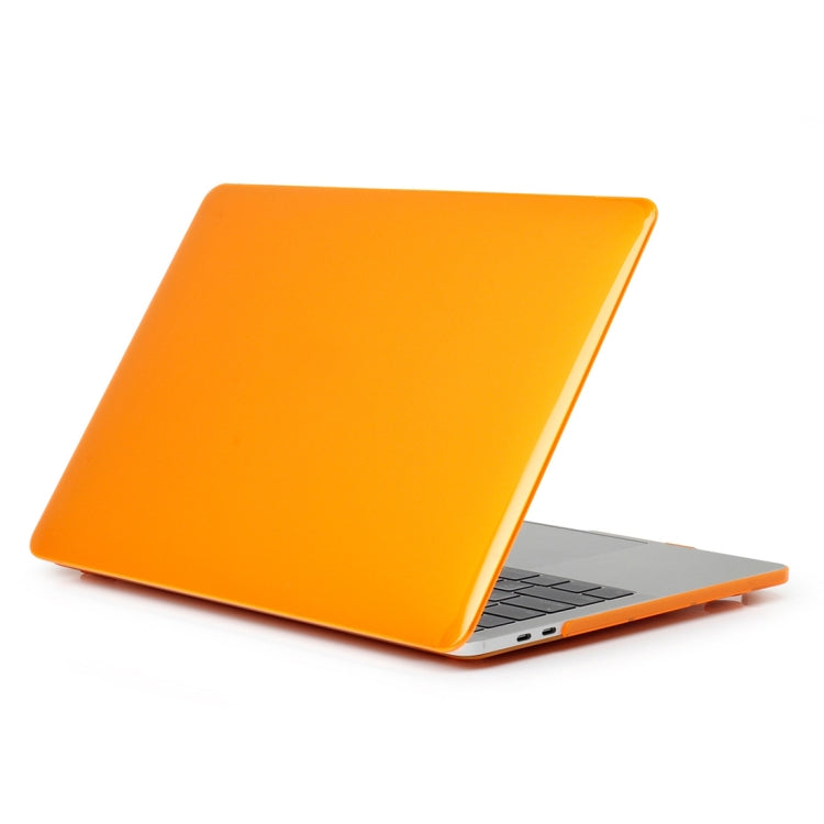 ENKAY Hat-Prince 2 in 1 Crystal Hard Shell Plastic Protective Case + US Version Ultra-thin TPU Keyboard Protector Cover for 2016 New MacBook Pro 13.3 inch with Touchbar (A1706)(Orange) - MacBook Pro Cases by ENKAY | Online Shopping UK | buy2fix