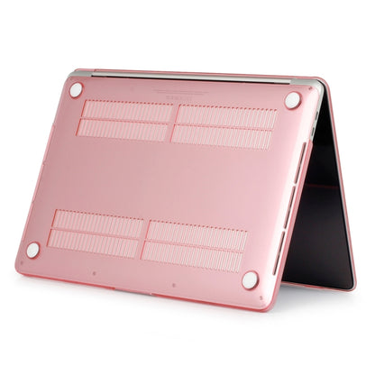 ENKAY Hat-Prince 2 in 1 Crystal Hard Shell Plastic Protective Case + US Version Ultra-thin TPU Keyboard Protector Cover for 2016 New MacBook Pro 15.4 inch with Touchbar (A1707)(Pink) - MacBook Pro Cases by ENKAY | Online Shopping UK | buy2fix