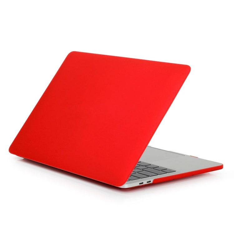 ENKAY Hat-Prince 2 in 1 Frosted Hard Shell Plastic Protective Case + Europe Version Ultra-thin TPU Keyboard Protector Cover for 2016 MacBook Pro 15.4 Inch with Touch Bar (A1707) (Red) - MacBook Pro Cases by ENKAY | Online Shopping UK | buy2fix