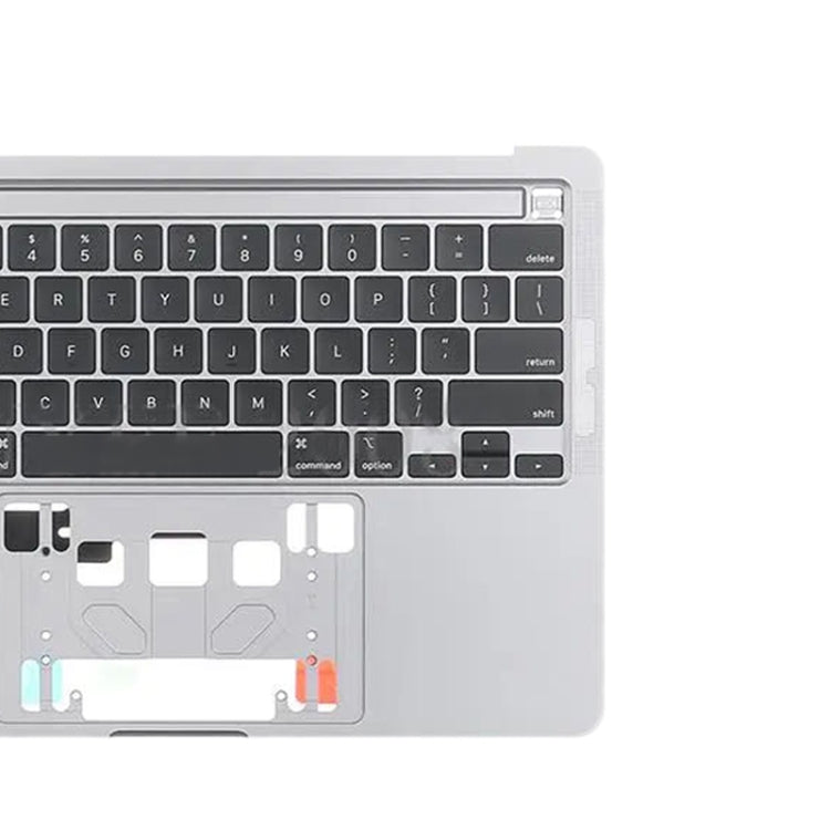 For MacBook Pro Retina 13 inch A2289 2020 C-side Cover + US Edition Key Board (Silver) - Bottom Cover by buy2fix | Online Shopping UK | buy2fix