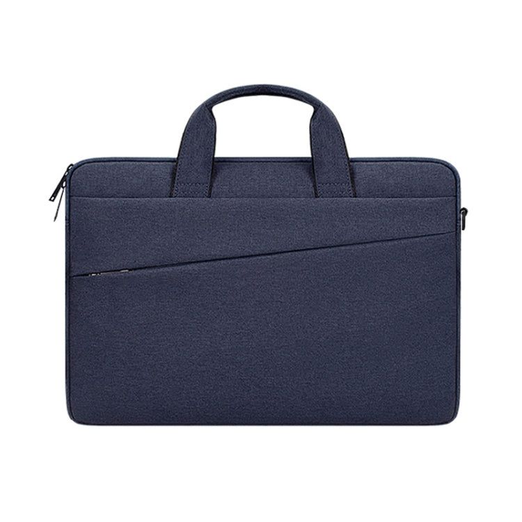 ST03S 15.6 inch Double Side Pockets Wearable Oxford Cloth Soft Handle Portable Laptop Tablet Bag(Navy Blue) - 15.6 - 17 inch by buy2fix | Online Shopping UK | buy2fix