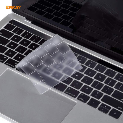 ENKAY TPU Keyboard Protector Cover for MacBook Pro 13.3 inch A1706 / A1989 / A2159 & Pro 15.4 inch A1707 / A1990 (withTouch Bar) , US Version - Keyboard Protector by ENKAY | Online Shopping UK | buy2fix