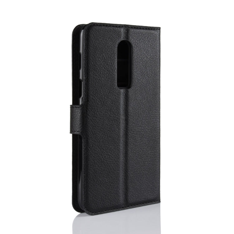For OnePlus 6 Litchi Texture Horizontal Flip Leather Case with Holder & Card Slots & Wallet(Black) - OnePlus Cases by buy2fix | Online Shopping UK | buy2fix