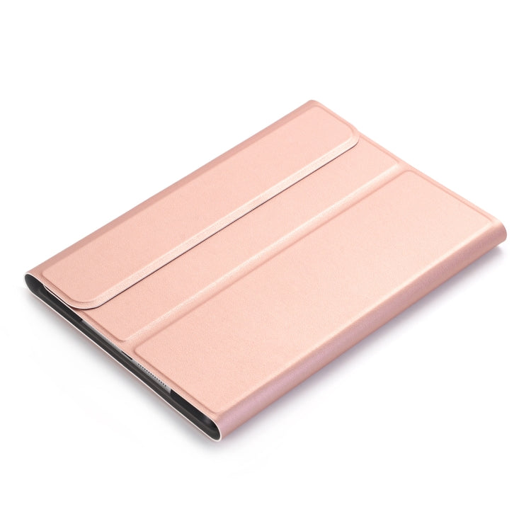 A03 for iPad mini 3 / 2 / 1 Universal Ultra-thin ABS Horizontal Flip Tablet Case + Bluetooth Keyboard(Rose Gold) - For iPad mini by buy2fix | Online Shopping UK | buy2fix