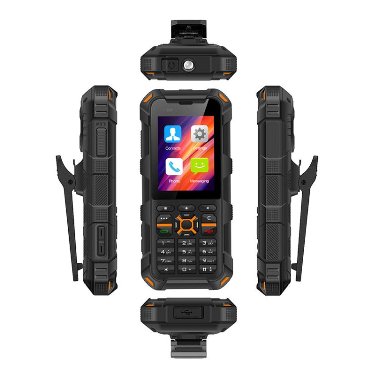 UNIWA F20 Walkie Talkie Rugged Phone, 1GB+8GB, 2.4 inch Android 8.0 Go Mediatek MT6739 Quad Core up to 1.5GHz, Network: 4G,  PoC, SOS (Black) - UNIWA by UNIWA | Online Shopping UK | buy2fix