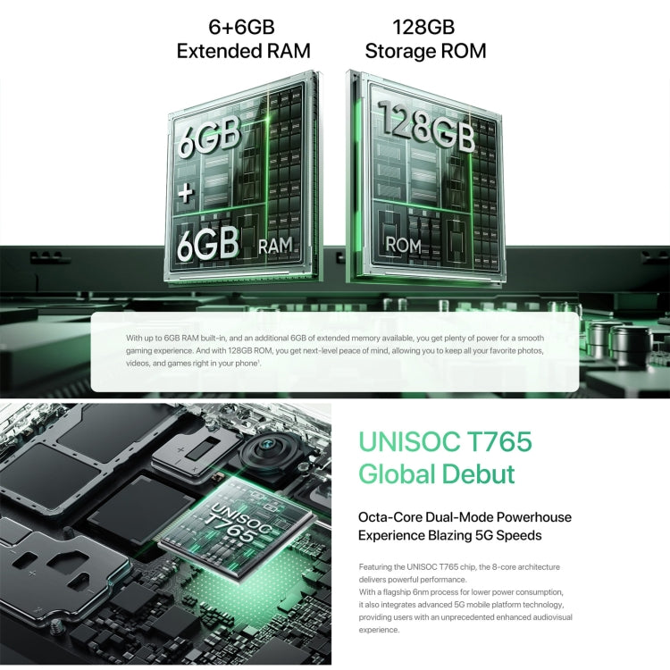 [HK Warehouse] UMIDIGI G9 5G, 6GB+128GB, Side Fingerprint & Face ID Identification, 6.75 inch Android 14 UNISOC T765 Octa Core, Network: 5G (Lake Green) - UMIDIGI by UMIDIGI | Online Shopping UK | buy2fix