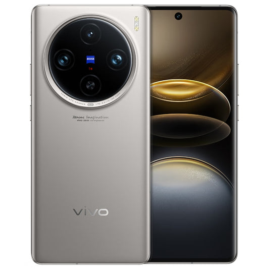 vivo X100s Pro, Triple Back Cameras, 12GB+256GB, Face ID / Fingerprint Identification, 6.78 inch Android 14 OriginOS 4 Dimensity 9300+ Octa Core, OTG, NFC, Network: 5G, Support Google Play (Titanium Color) - vivo by vivo | Online Shopping UK | buy2fix