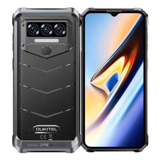 Oukitel WP38 Rugged Phone, 12GB+256GB, IP68/IP69K, Fingerprint Identification, 10600mAh, 6.52 inch MediaTek MT8788 Octa Core, NFC, OTG, Network: 4G (Black) - OUKITEL by OUKITEL | Online Shopping UK | buy2fix