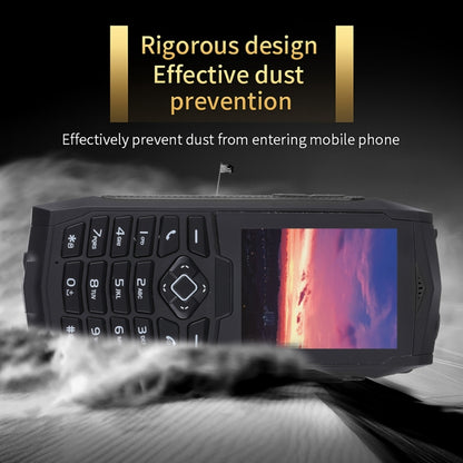 Rugtel R1C Rugged Phone, IP68 Waterproof Dustproof Shockproof, 2.4 inch, MTK6261D, 2000mAh Battery, SOS, FM, Dual SIM(Black) - Others by Rugtel | Online Shopping UK | buy2fix