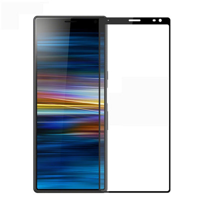 PINWUYO 9H 2.5D Full Screen Tempered Glass Film for Sony Xperia 10 Plus (Black) - Sony Tempered Glass by PINWUYO | Online Shopping UK | buy2fix