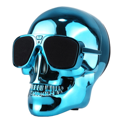 Sunglasses Skull Bluetooth Stereo Speaker, for iPhone, Samsung, HTC, Sony and other Smartphones (Blue) - Desktop Speaker by buy2fix | Online Shopping UK | buy2fix