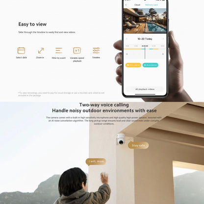 Original Xiaomi CW300 4MP Outdoor Camera IP66 Waterproof Full Color Night Vision WiFi Camera, US Plug - Wireless Camera by Xiaomi | Online Shopping UK | buy2fix