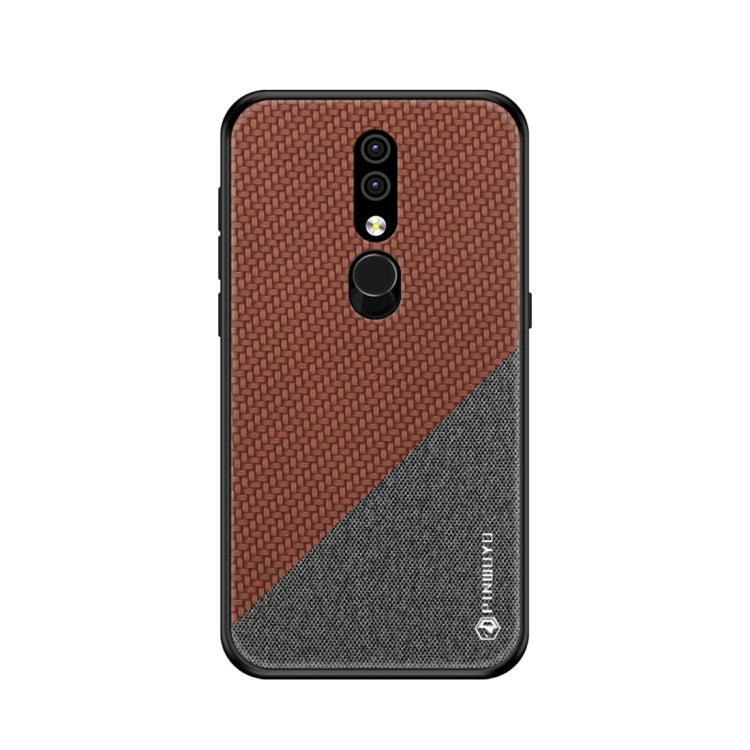 PINWUYO Honors Series Shockproof PC + TPU Protective Case for Nokia 4.2 (Brown) - Nokia Cases by PINWUYO | Online Shopping UK | buy2fix