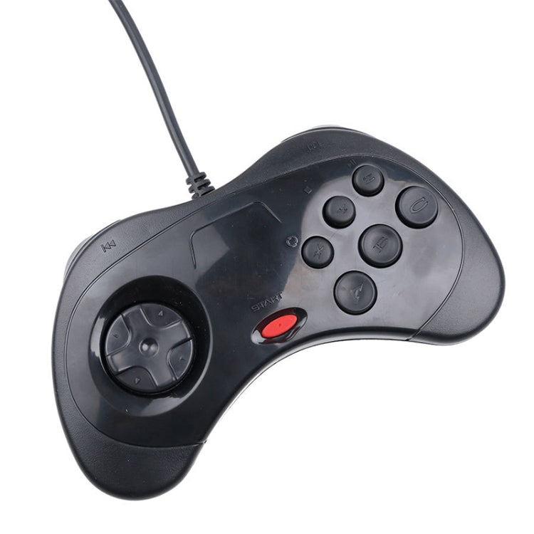 USB Computer Game Handle Controller for Sega Saturn(Black) - Accessories by buy2fix | Online Shopping UK | buy2fix