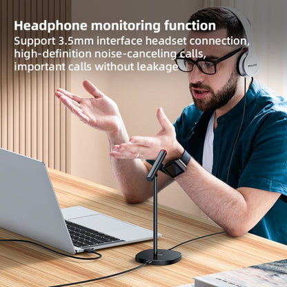 YESIDO KR18 360 Degree Omnidirectional Desktop Noise USB Canceling Microphone - Microphone by Yesido | Online Shopping UK | buy2fix