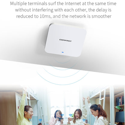 COMFAST CF-E395AX 3000Mbps WiFi6 2.4G & 5.8GHz Dual Band Indoor Wireless Ceiling AP - Wireless Routers by COMFAST | Online Shopping UK | buy2fix