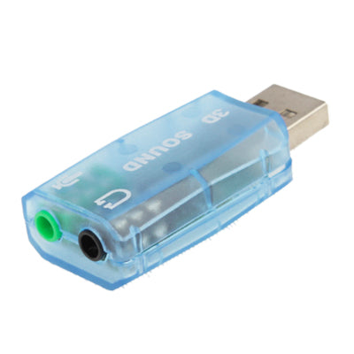 USB DSP 5.1 External Sound Card Adapter Mono Channel(Blue) - USB Sound by buy2fix | Online Shopping UK | buy2fix