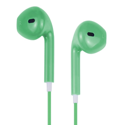 EarPods Wired Headphones Earbuds with Wired Control & Mic(Green) - In Ear Wired Earphone by buy2fix | Online Shopping UK | buy2fix