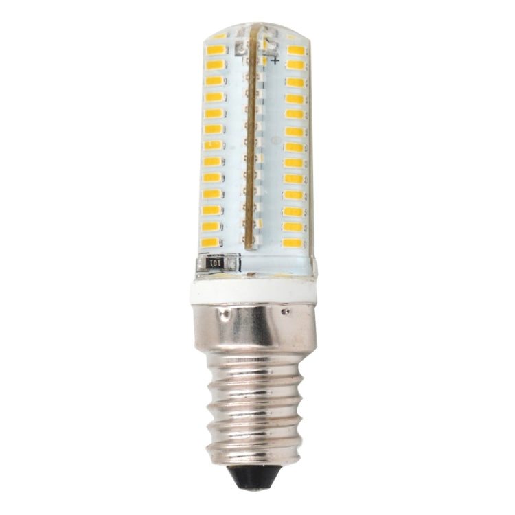 E14 5W 400LM 104 LED SMD 3014 Silicone Corn Light Bulb, AC 220V (Warm White Light) - LED Blubs & Tubes by buy2fix | Online Shopping UK | buy2fix