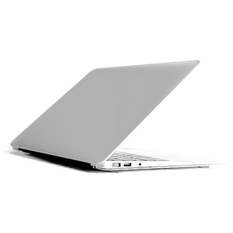 ENKAY for MacBook Air 11.6 inch (US Version) / A1370 / A1465 4 in 1 Frosted Hard Shell Plastic Protective Case with Screen Protector & Keyboard Guard & Anti-dust Plugs(White) - MacBook Air Cases by ENKAY | Online Shopping UK | buy2fix