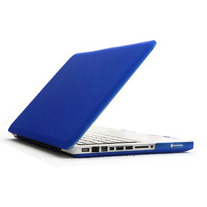 ENKAY for MacBook Pro 15.4 inch (US Version) / A1286 4 in 1 Frosted Hard Shell Plastic Protective Case with Screen Protector & Keyboard Guard & Anti-dust Plugs(Dark Blue) - MacBook Pro Cases by ENKAY | Online Shopping UK | buy2fix