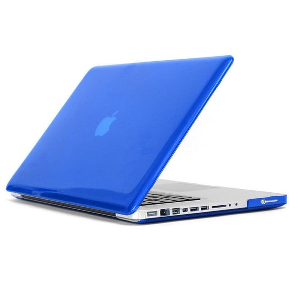 ENKAY for MacBook Pro 15.4 inch (US Version) / A1286 4 in 1 Crystal Hard Shell Plastic Protective Case with Screen Protector & Keyboard Guard & Anti-dust Plugs(Dark Blue) - MacBook Pro Cases by ENKAY | Online Shopping UK | buy2fix