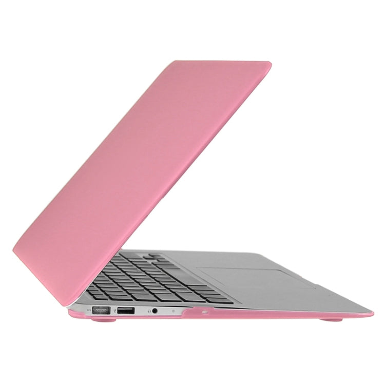 ENKAY for Macbook Air 13.3 inch (US Version) / A1369 / A1466 Hat-Prince 3 in 1 Frosted Hard Shell Plastic Protective Case with Keyboard Guard & Port Dust Plug(Pink) - MacBook Air Cases by ENKAY | Online Shopping UK | buy2fix