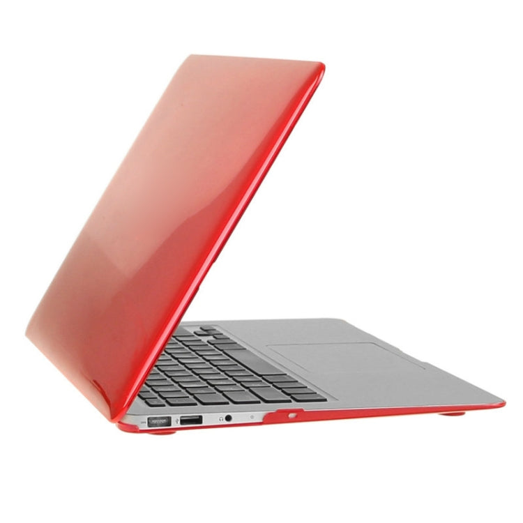 ENKAY for Macbook Air 11.6 inch (US Version) / A1370 / A1465 Hat-Prince 3 in 1 Crystal Hard Shell Plastic Protective Case with Keyboard Guard & Port Dust Plug(Red) - MacBook Air Cases by ENKAY | Online Shopping UK | buy2fix