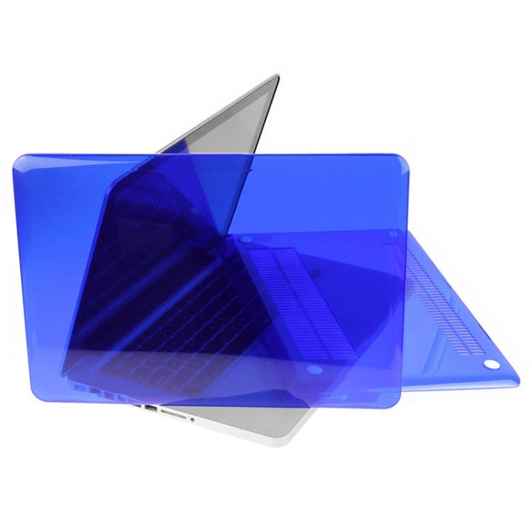 ENKAY for Macbook Pro 15.4 inch (US Version) / A1286 Hat-Prince 3 in 1 Crystal Hard Shell Plastic Protective Case with Keyboard Guard & Port Dust Plug(Dark Blue) - MacBook Pro Cases by ENKAY | Online Shopping UK | buy2fix