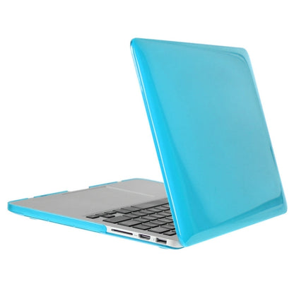 ENKAY for Macbook Pro Retina 15.4 inch (US Version) / A1398 Hat-Prince 3 in 1 Crystal Hard Shell Plastic Protective Case with Keyboard Guard & Port Dust Plug(Blue) - MacBook Pro Cases by ENKAY | Online Shopping UK | buy2fix