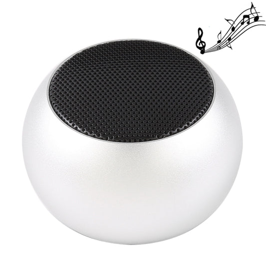 Mini Metal Wireless Bluetooth Speaker,  Hands-free, LED Indicator(Silver) - Desktop Speaker by buy2fix | Online Shopping UK | buy2fix