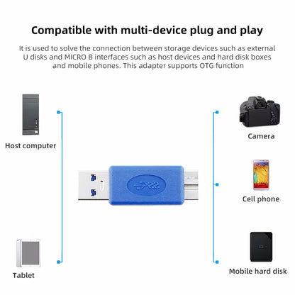 USB 3.0 AM to Micro-USB Adapter - USB 3.0 by buy2fix | Online Shopping UK | buy2fix