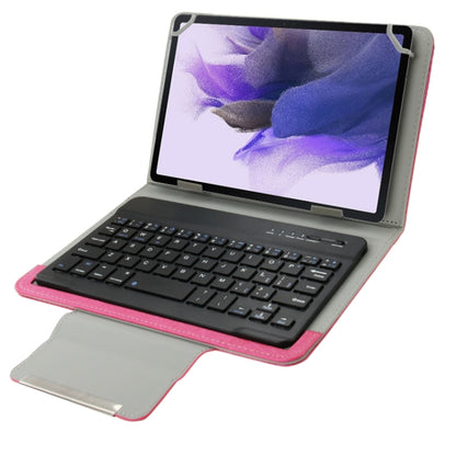 Universal Leather Tablet Case with Separable Bluetooth Keyboard and Holder for 10.1 inch Tablet PC(Magenta) - Universal Keyboard by buy2fix | Online Shopping UK | buy2fix