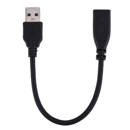 USB 3.0 Male to USB-C / Type-C 3.1 Female Adapter Cable, Cable Length: About 20cm(Black) - USB-C & Type-C Cable by buy2fix | Online Shopping UK | buy2fix