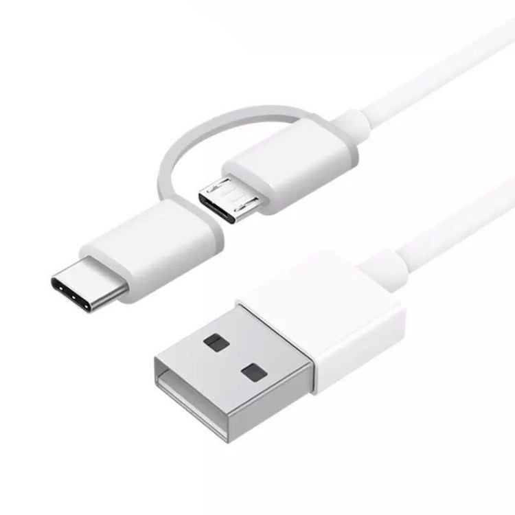 2.4A QC3.0 USB to Micro USB + USB-C / Type-C Fast Charging + Data Transmission TPE Data Cable, Cable Length: 30cm - Multifunctional Cable by buy2fix | Online Shopping UK | buy2fix