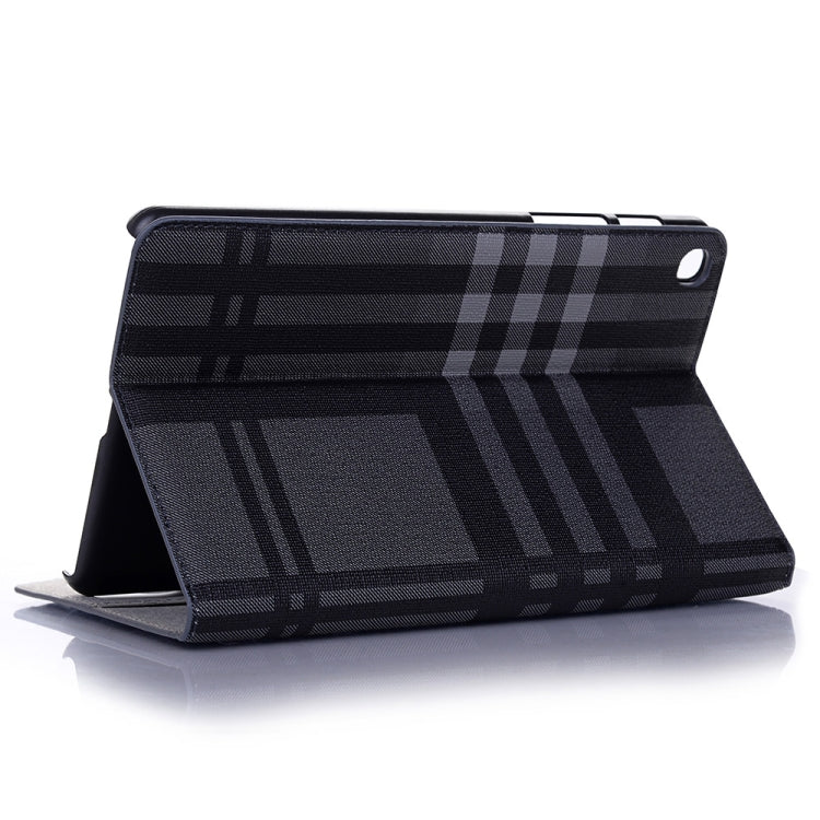 Plaid Texture Horizontal Flip Leather Case for Galaxy Tab A 8 (2019) P200 / P205,  with Holder & Card Slots & Wallet (Grey) - Tab A 8.0 & S Pen (2019) P200/P205 by buy2fix | Online Shopping UK | buy2fix