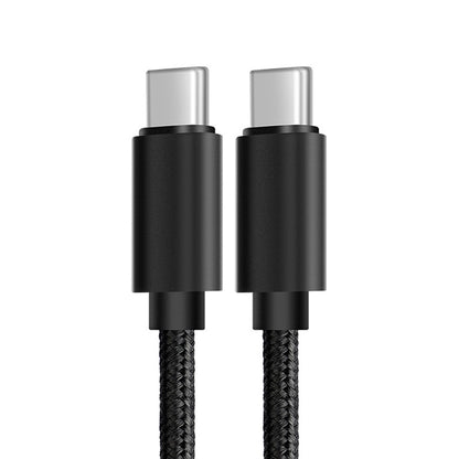 60W PD USB-C / Type-C Male to USB-C / Type-C Male Braided Data Cable, Cable Length: 1m - USB-C & Type-C Cable by buy2fix | Online Shopping UK | buy2fix