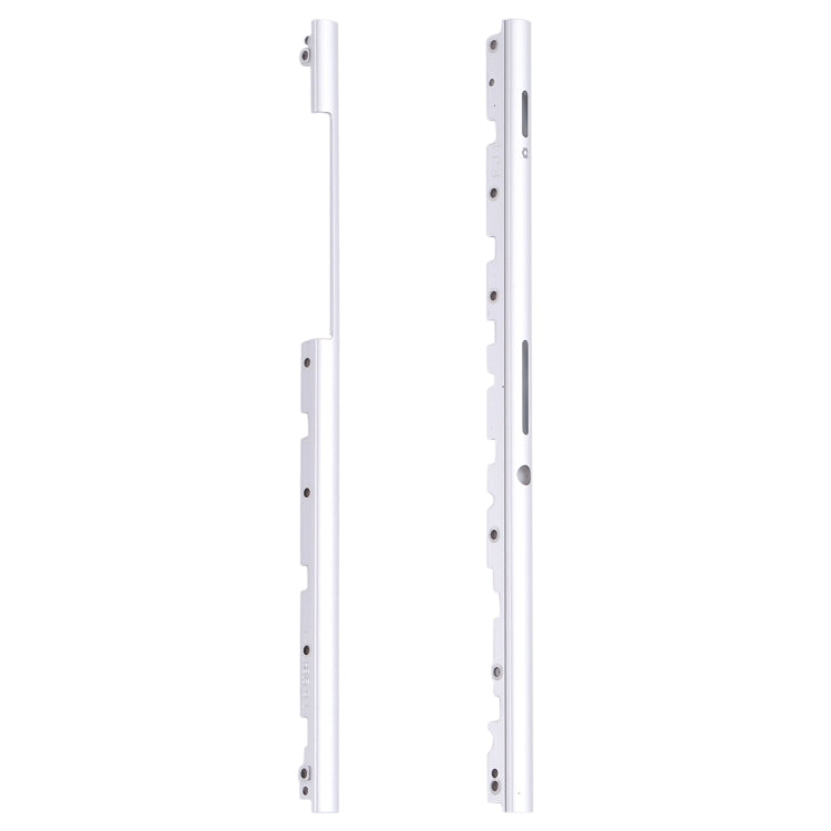 1 Pair Side Part Sidebar For Sony Xperia C5 Ultra (Silver) - Frame Bezel Plate by buy2fix | Online Shopping UK | buy2fix