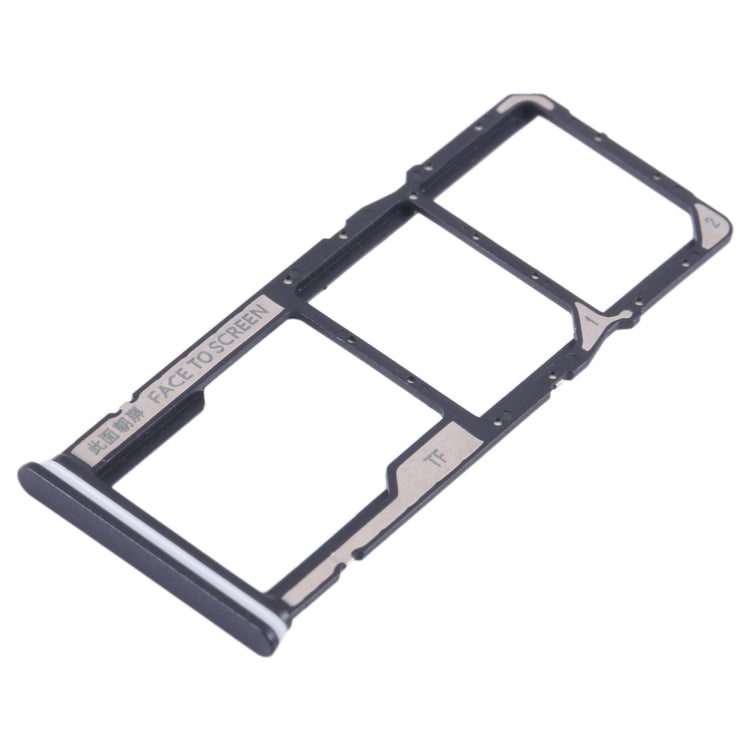 For Xiaomi Redmi Note 12 4G SIM Card Tray + SIM Card Tray + Micro SD Card Tray (Black) - Card Tray by buy2fix | Online Shopping UK | buy2fix