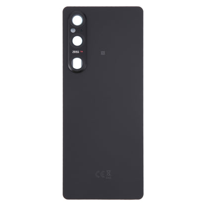 For Sony Xperia 1 V Original Battery Back Cover with Camera Lens Cover(Black) - Back Cover by buy2fix | Online Shopping UK | buy2fix